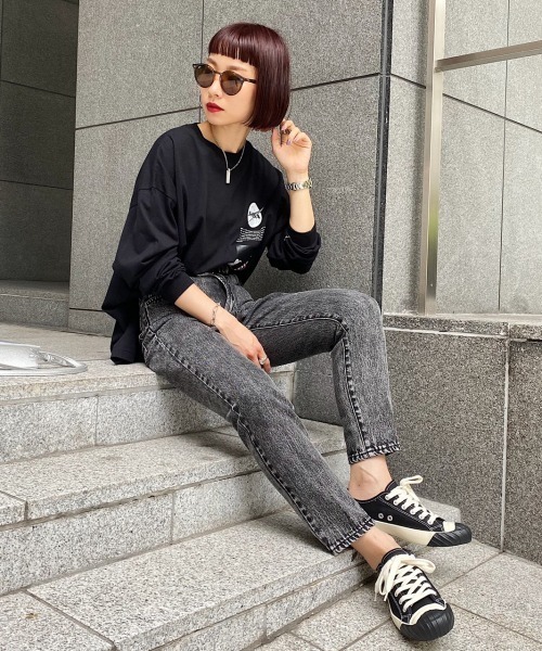 PAGEBOY(ページボーイ)の「NASAフォト×ロゴロンT /プリントロンT(Tシャツ/カットソー・レディース・ホワイト/ブラック・FREE)」の10枚目の写真