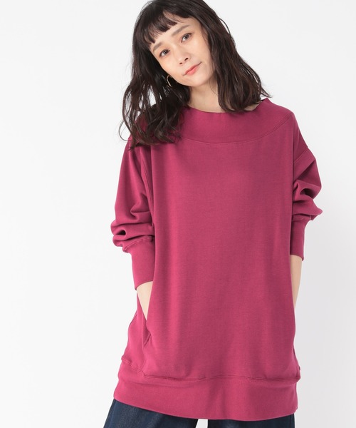 studio CLIP（スタディオクリップ）の「《高山都さんコラボ》デイリーWフェイスプルオーバー（スウェット・レディース・ブラウン/オフホワイト/スモーク/プラム・MEDIUM/LARGE）」の18枚目の写真