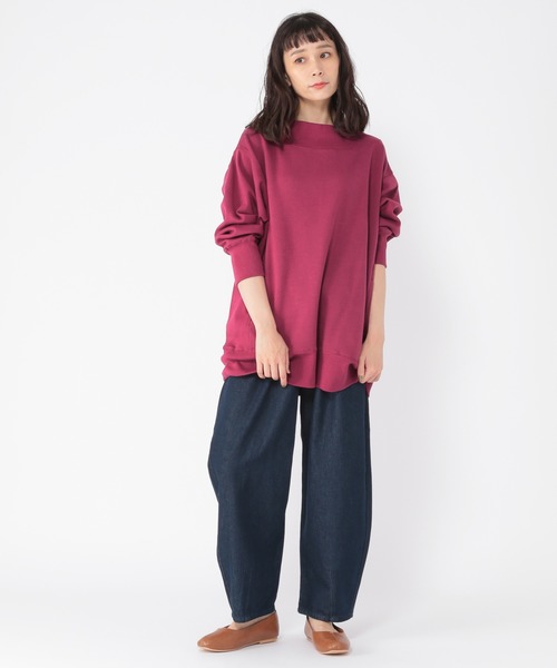 studio CLIP（スタディオクリップ）の「《高山都さんコラボ》デイリーWフェイスプルオーバー（スウェット・レディース・ブラウン/オフホワイト/スモーク/プラム・MEDIUM/LARGE）」の22枚目の写真