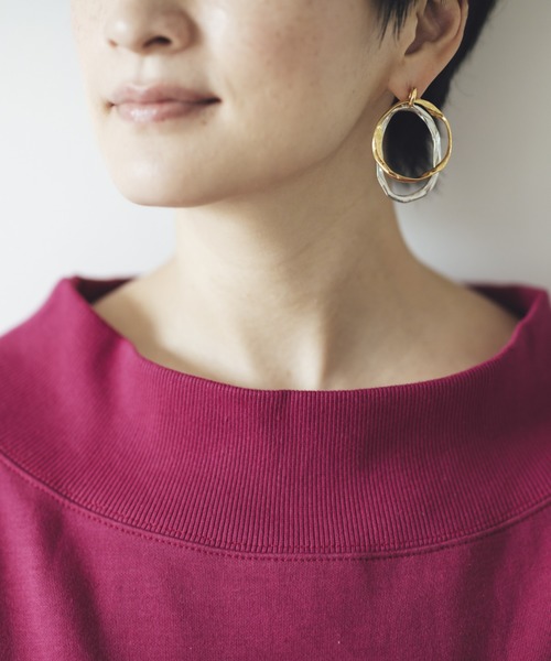 studio CLIP（スタディオクリップ）の「《高山都さんコラボ》デイリーWフェイスプルオーバー（スウェット・レディース・ブラウン/オフホワイト/スモーク/プラム・MEDIUM/LARGE）」の13枚目の写真