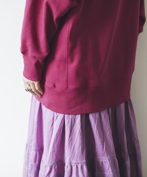 studio CLIP（スタディオクリップ）の「《高山都さんコラボ》デイリーWフェイスプルオーバー（スウェット・レディース・ブラウン/オフホワイト/スモーク/プラム・MEDIUM/LARGE）」の15枚目の写真