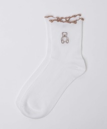 WEGO | WEGO/ベア刺繍フリルソックス(ソックス/靴下)
