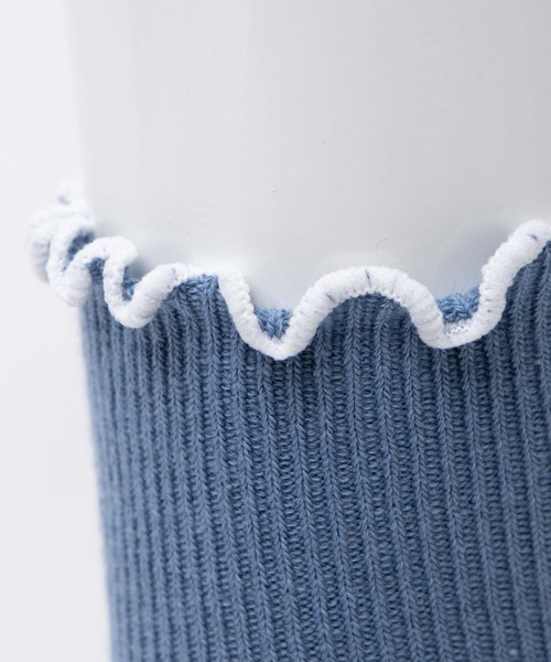 WEGO（ウィゴー）の「WEGO/ベア刺繍フリルソックス（ソックス/靴下・レディース・ホワイト/ブラック/ブルー/ライトブラウン・FREE）」の11枚目の写真