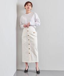 akiranaka エナメルフレアスカート akiranaka エナメルフレアスカート Skirt | AKIRANAKA ONLINESTORE