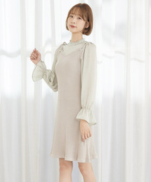 TITTY&CO. | ラメシフォンドッキングワンピース(ワンピース)