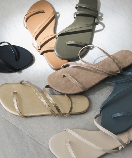 URBAN RESEARCH(アーバンリサーチ)の「アシンメトリーサンダル(サンダル・レディース・ベージュ/ゴールド/ブラック/モカ/アイボリー/カーキ/ブルー・36/37/39/38)」の19枚目の写真