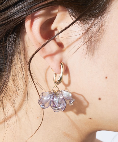 クリアフラワーピアス（ピアス（両耳用））｜Chico（チコ）の
