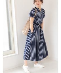シャツワンピース ストライプ柄 ファッション通販 Zozotown