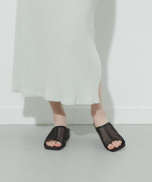 SENSE OF PLACE by URBAN RESEARCH(センスオブプレイスバイアーバンリサーチ)の「センターラインシアーチュールミュール(その他シューズ・レディース・ブラック/アイボリー/ブラウン・SMALL/MEDIUM/LARGE)」の10枚目の写真