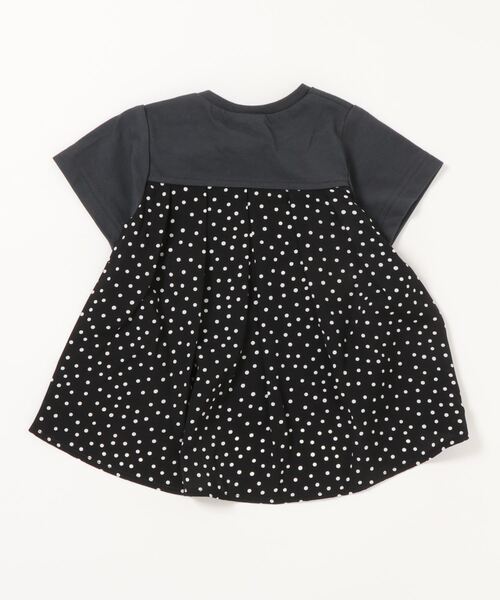 SUNDAYS SUN(サンデイズ サン)の「後ろ切り替えチュニック チェック/ドット(Tシャツ/カットソー・キッズ・ミント/チャコールグレー/ラベンダー・120/110/100/140/80/130/90)」の5枚目の写真