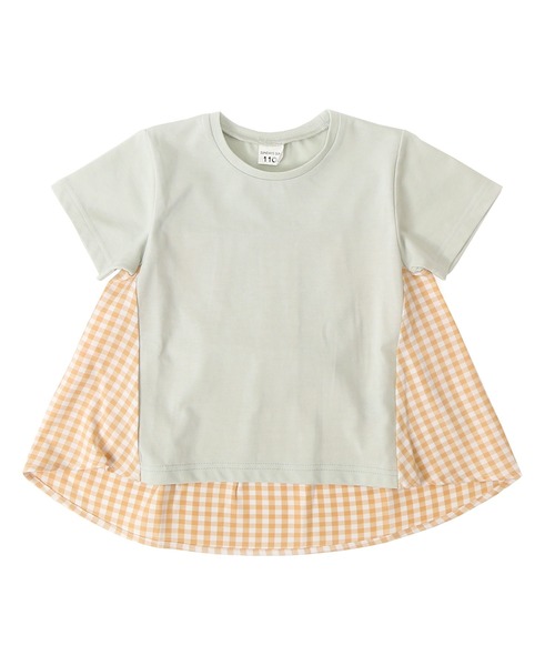 SUNDAYS SUN(サンデイズ サン)の「後ろ切り替えチュニック チェック/ドット(Tシャツ/カットソー・キッズ・ミント/チャコールグレー/ラベンダー・120/110/100/140/80/130/90)」の15枚目の写真