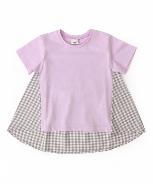 SUNDAYS SUN(サンデイズ サン)の「後ろ切り替えチュニック チェック/ドット(Tシャツ/カットソー・キッズ・ミント/チャコールグレー/ラベンダー・120/110/100/140/80/130/90)」の14枚目の写真
