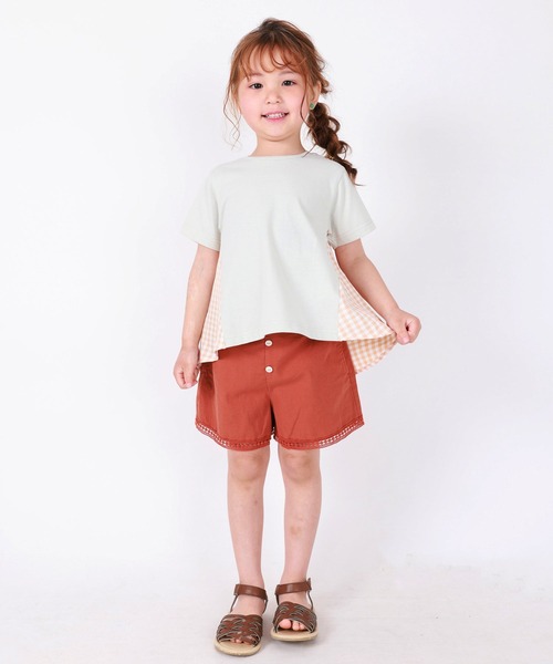 SUNDAYS SUN(サンデイズ サン)の「後ろ切り替えチュニック チェック/ドット(Tシャツ/カットソー・キッズ・ミント/チャコールグレー/ラベンダー・120/110/100/140/80/130/90)」の13枚目の写真