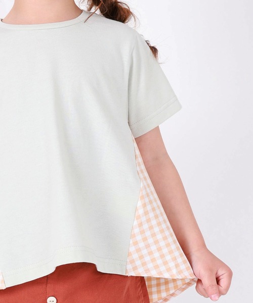 SUNDAYS SUN(サンデイズ サン)の「後ろ切り替えチュニック チェック/ドット(Tシャツ/カットソー・キッズ・ミント/チャコールグレー/ラベンダー・120/110/100/140/80/130/90)」の11枚目の写真