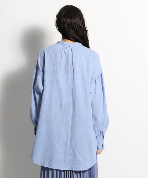 niko and...（ニコアンド）の「ガーゼふんわり袖ブラウス（シャツ/ブラウス・レディース・キャメル/ライトブルー/アイボリー・FREE）」の13枚目の写真