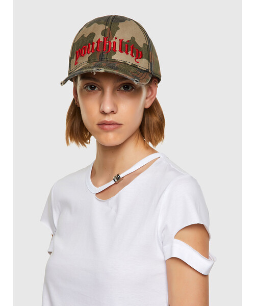 DIESEL（ディーゼル）の「レディース トップス Tシャツ カットアウト 半袖 クルーネック（Tシャツ/カットソー・レディース・ブラック/ホワイト・SMALL/MEDIUM/LARGE）」の10枚目の写真