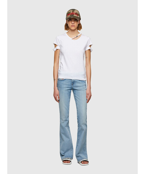 DIESEL（ディーゼル）の「レディース トップス Tシャツ カットアウト 半袖 クルーネック（Tシャツ/カットソー・レディース・ブラック/ホワイト・SMALL/MEDIUM/LARGE）」の11枚目の写真