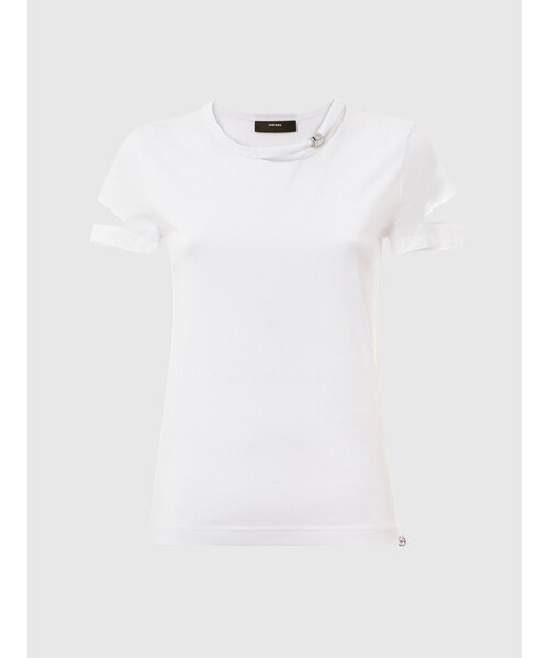 DIESEL（ディーゼル）の「レディース トップス Tシャツ カットアウト 半袖 クルーネック（Tシャツ/カットソー・レディース・ブラック/ホワイト・SMALL/MEDIUM/LARGE）」の12枚目の写真