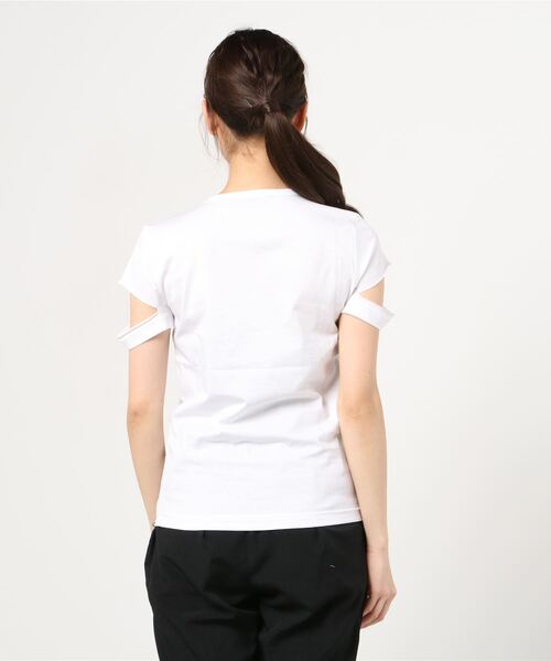 DIESEL（ディーゼル）の「レディース トップス Tシャツ カットアウト 半袖 クルーネック（Tシャツ/カットソー・レディース・ブラック/ホワイト・SMALL/MEDIUM/LARGE）」の3枚目の写真