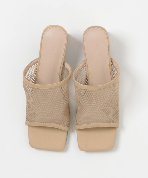 KBF（ケイビーエフ）の「メッシュミュール（サンダル・レディース・ブラック/ベージュ・38/36/37）」の5枚目の写真