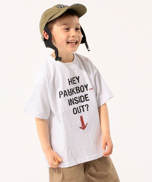 THE PARK SHOP（ザパークショップ）の「THE PARK SHOP:INSIDE GHOST TEE(95～145cm)（Tシャツ/カットソー・キッズ・ブラック/ライトグレー・125/S/145/105/115/95/135）」の2枚目の写真