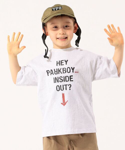 THE PARK SHOP（ザパークショップ）の「THE PARK SHOP:INSIDE GHOST TEE(95～145cm)（Tシャツ/カットソー・キッズ・ブラック/ライトグレー・125/S/145/105/115/95/135）」の4枚目の写真