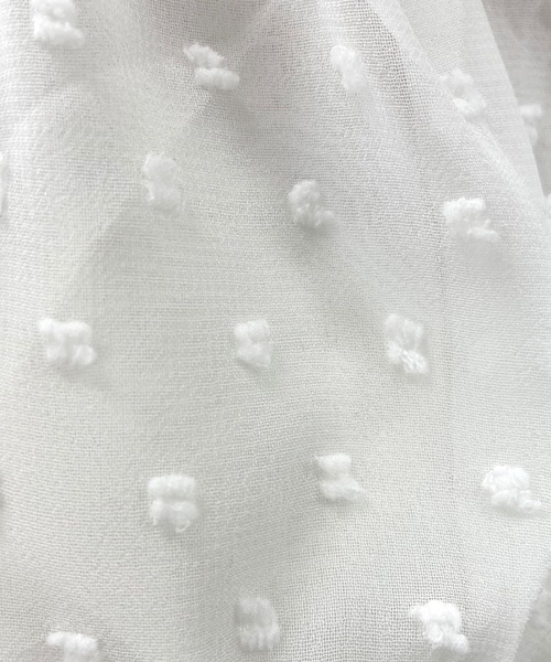 SPIGA（スピーガ）の「バックリボンレースショート丈オフショル（シャツ/ブラウス・レディース・ホワイト/ブラック・FREE）」の7枚目の写真