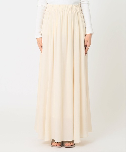 Spick & Span（スピックアンドスパン）の「フィブリルギャザーフレア スカート◆（スカート・レディース・ブラック系その他/ブルー系その他/アイボリー・36/38）」の16枚目の写真