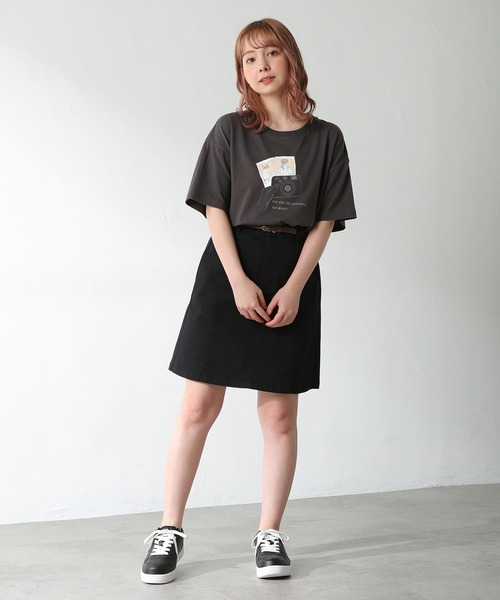 Honeys(ハニーズ)の「台形スカート(スカート・レディース・ホワイト/ブラック/ベージュ/カーキ・S/M/L)」の20枚目の写真