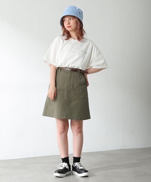 Honeys(ハニーズ)の「台形スカート(スカート・レディース・ホワイト/ブラック/ベージュ/カーキ・S/M/L)」の8枚目の写真