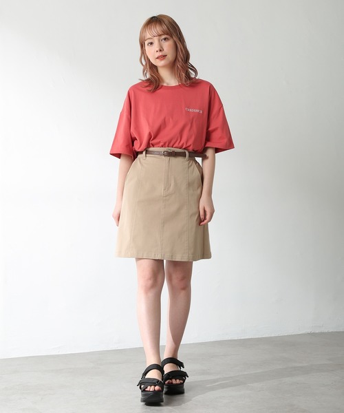 Honeys(ハニーズ)の「台形スカート(スカート・レディース・ホワイト/ブラック/ベージュ/カーキ・S/M/L)」の14枚目の写真