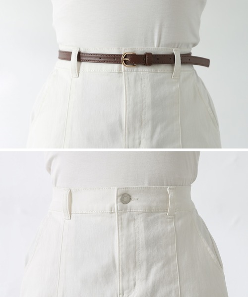 Honeys(ハニーズ)の「台形スカート(スカート・レディース・ホワイト/ブラック/ベージュ/カーキ・S/M/L)」の16枚目の写真