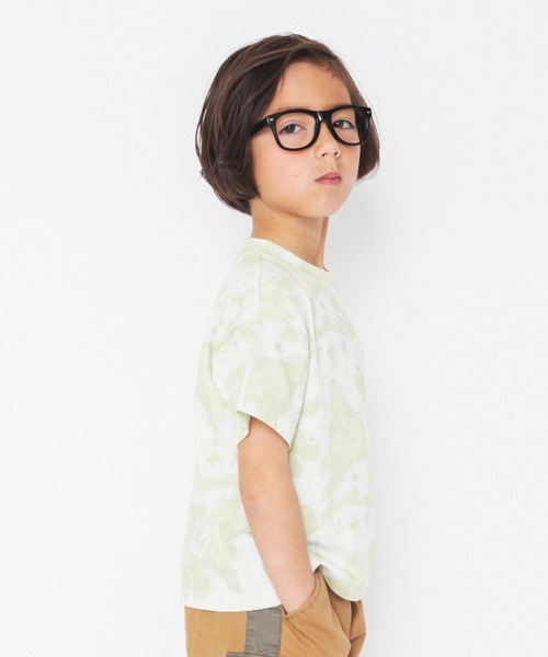 RADCHAP（ラッドチャップ）の「ムラ染プリント半袖Tシャツ（Tシャツ/カットソー・キッズ・ライム/オレンジ/ブルー・100cm/110cm/120cm/130cm/140cm/150cm/90cm）」の4枚目の写真