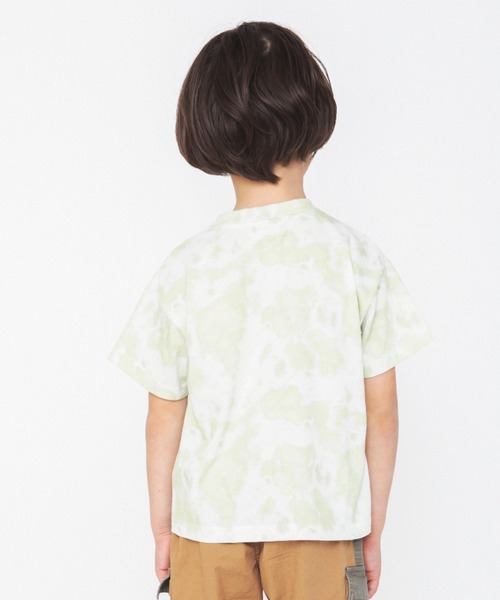 RADCHAP（ラッドチャップ）の「ムラ染プリント半袖Tシャツ（Tシャツ/カットソー・キッズ・ライム/オレンジ/ブルー・100cm/110cm/120cm/130cm/140cm/150cm/90cm）」の5枚目の写真