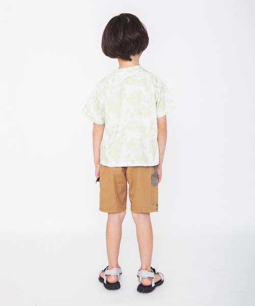 RADCHAP（ラッドチャップ）の「ムラ染プリント半袖Tシャツ（Tシャツ/カットソー・キッズ・ライム/オレンジ/ブルー・100cm/110cm/120cm/130cm/140cm/150cm/90cm）」の8枚目の写真