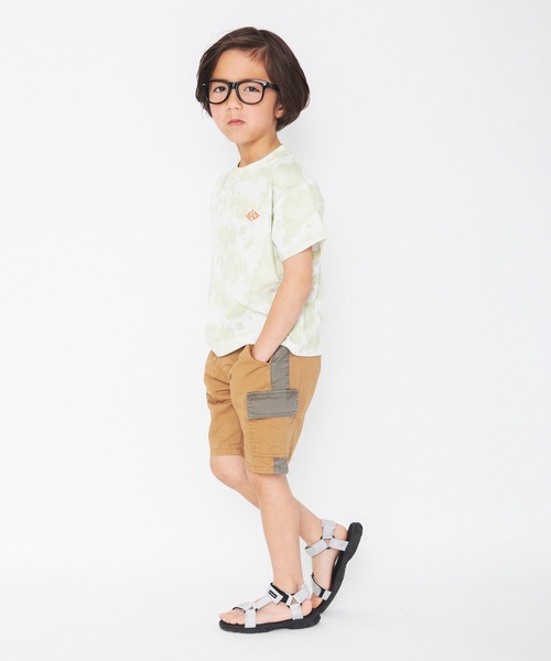 RADCHAP（ラッドチャップ）の「ムラ染プリント半袖Tシャツ（Tシャツ/カットソー・キッズ・ライム/オレンジ/ブルー・100cm/110cm/120cm/130cm/140cm/150cm/90cm）」の9枚目の写真