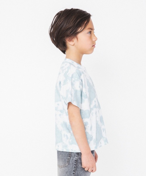 RADCHAP（ラッドチャップ）の「ムラ染プリント半袖Tシャツ（Tシャツ/カットソー・キッズ・ライム/オレンジ/ブルー・100cm/110cm/120cm/130cm/140cm/150cm/90cm）」の12枚目の写真