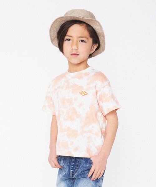 RADCHAP（ラッドチャップ）の「ムラ染プリント半袖Tシャツ（Tシャツ/カットソー・キッズ・ライム/オレンジ/ブルー・100cm/110cm/120cm/130cm/140cm/150cm/90cm）」の17枚目の写真