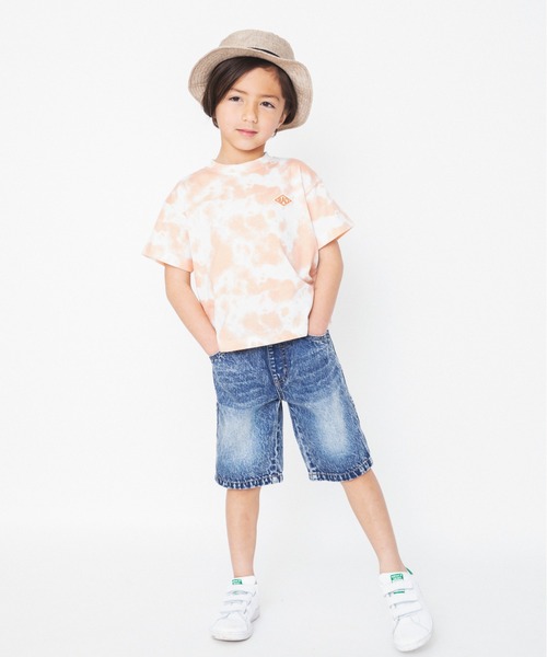 RADCHAP（ラッドチャップ）の「ムラ染プリント半袖Tシャツ（Tシャツ/カットソー・キッズ・ライム/オレンジ/ブルー・100cm/110cm/120cm/130cm/140cm/150cm/90cm）」の21枚目の写真