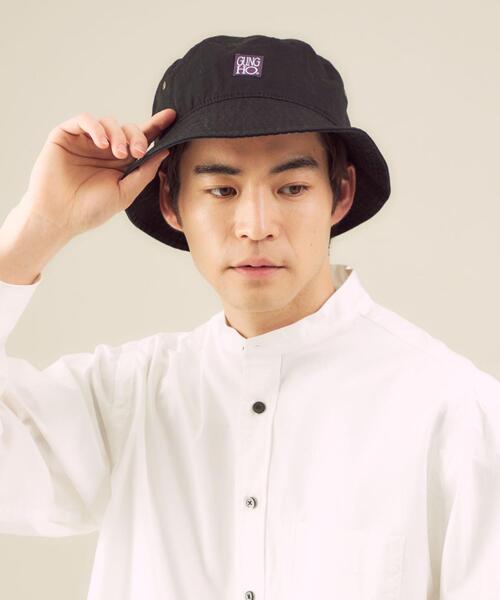 GUNG HO（ガンホー）の「別注 [ ガンホー ] SC GUNG HO GLR ツイル バケット ハット（ハット・メンズ・ブラック/ベージュ・FREE）」の8枚目の写真