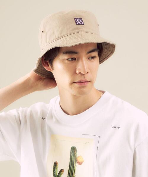 GUNG HO（ガンホー）の「別注 [ ガンホー ] SC GUNG HO GLR ツイル バケット ハット（ハット・メンズ・ブラック/ベージュ・FREE）」の9枚目の写真