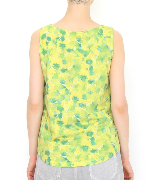 Design Tshirts Store graniph（デザイン　ティーシャツ　ストア　グラニフ）の「コモレビ | 総柄タンクトップ(ライトグリーン)（タンクトップ・レディース・ライトグリーン・FREE）」の4枚目の写真