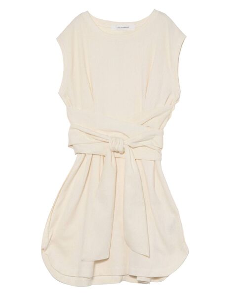 LAGUNAMOON(ラグナムーン)の「ウエストサッシュトップス(Tシャツ/カットソー・レディース・ベージュ/アイボリー/ブルー・FREE)」の21枚目の写真