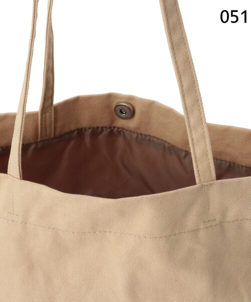 pink adobe（ピンクアドベ）の「◆キャンバスロゴポケット巾着トートバッグ（トートバッグ・レディース・ブラック/グレー/ブルー/アイボリー/ライトベージュ・00）」の10枚目の写真