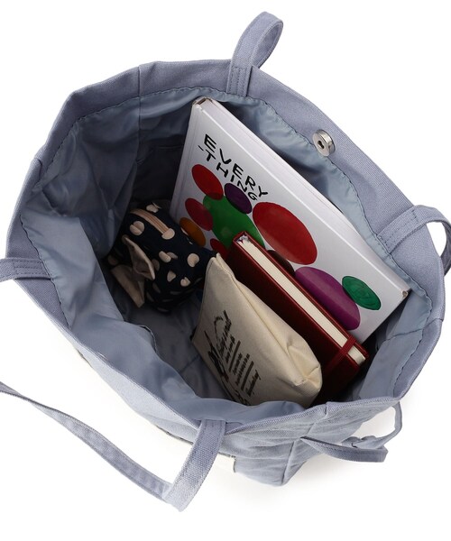 pink adobe（ピンクアドベ）の「◆キャンバスロゴポケット巾着トートバッグ（トートバッグ・レディース・ブラック/グレー/ブルー/アイボリー/ライトベージュ・00）」の7枚目の写真