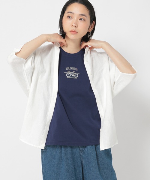 studio CLIP(スタディオクリップ)の「BAG付きイラストアソートTシャツ(Tシャツ/カットソー・レディース・ライトグレー/ライトブルー/ブラウン/オフホワイト/ブルー/グリーン・FREE)」の22枚目の写真