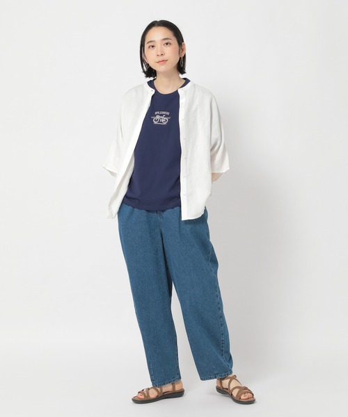 studio CLIP(スタディオクリップ)の「BAG付きイラストアソートTシャツ(Tシャツ/カットソー・レディース・ライトグレー/ライトブルー/ブラウン/オフホワイト/ブルー/グリーン・FREE)」の18枚目の写真