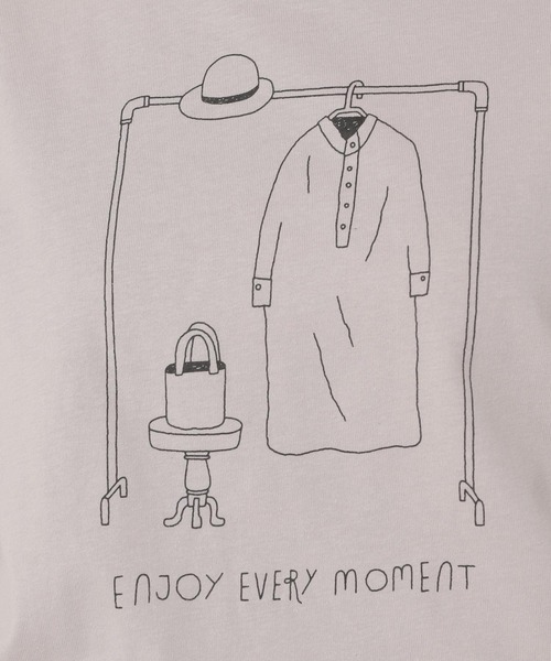 studio CLIP(スタディオクリップ)の「BAG付きイラストアソートTシャツ(Tシャツ/カットソー・レディース・ライトグレー/ライトブルー/ブラウン/オフホワイト/ブルー/グリーン・FREE)」の16枚目の写真