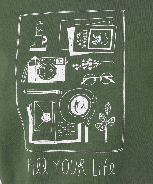 studio CLIP(スタディオクリップ)の「BAG付きイラストアソートTシャツ(Tシャツ/カットソー・レディース・ライトグレー/ライトブルー/ブラウン/オフホワイト/ブルー/グリーン・FREE)」の13枚目の写真