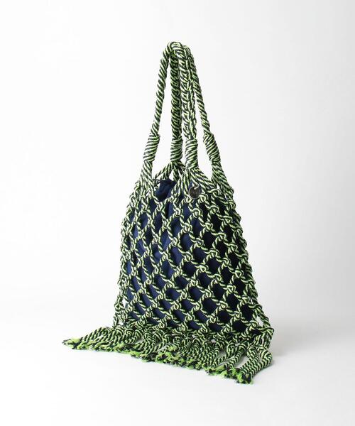 K-BAS（ケーバス）の「＜K-BAS＞マクラメバッグ（ショルダーバッグ・レディース・ピンク/ケリー・FREE）」の3枚目の写真